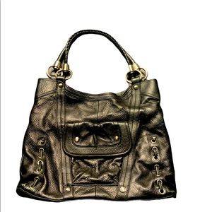 ⭐️ B. Makowsky black leather handbag ⭐️